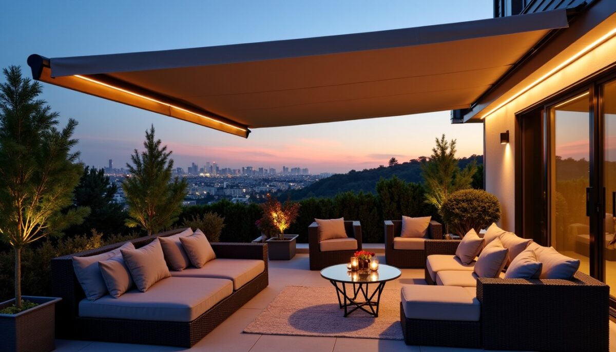 Éclairage pour store banne : découvrez les options parfaites pour sublimer votre terrasse moderne