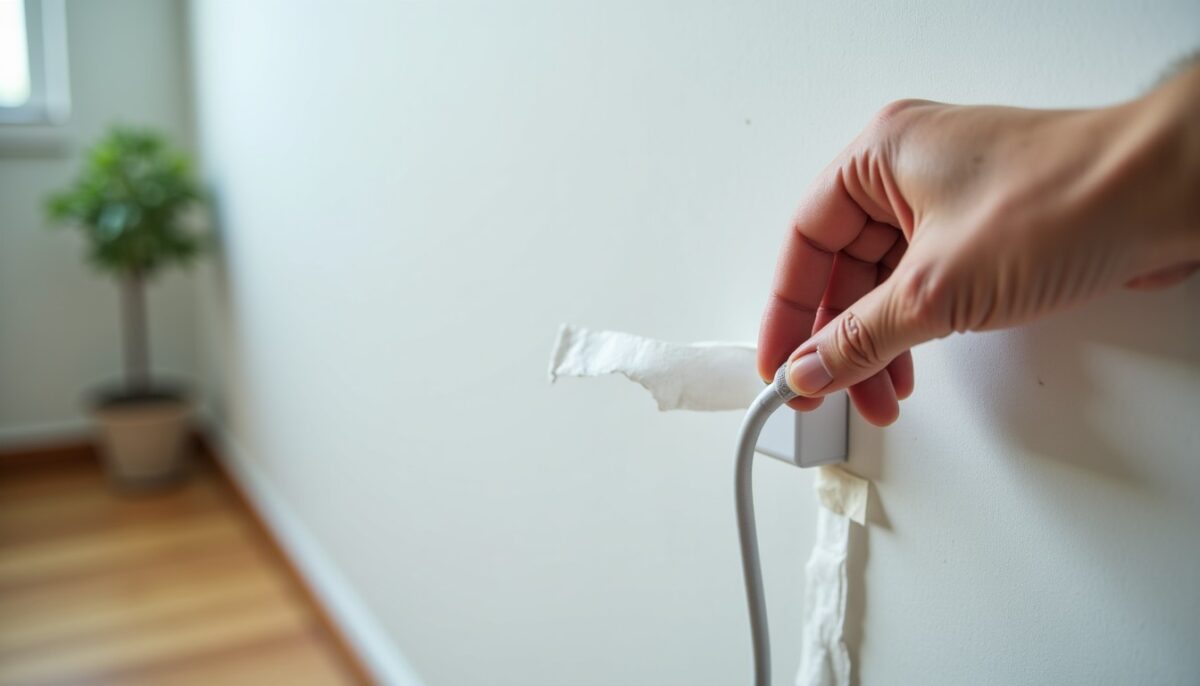 Fixer un câble au mur sans percer : 5 erreurs majeures à éviter pour préserver vos installations