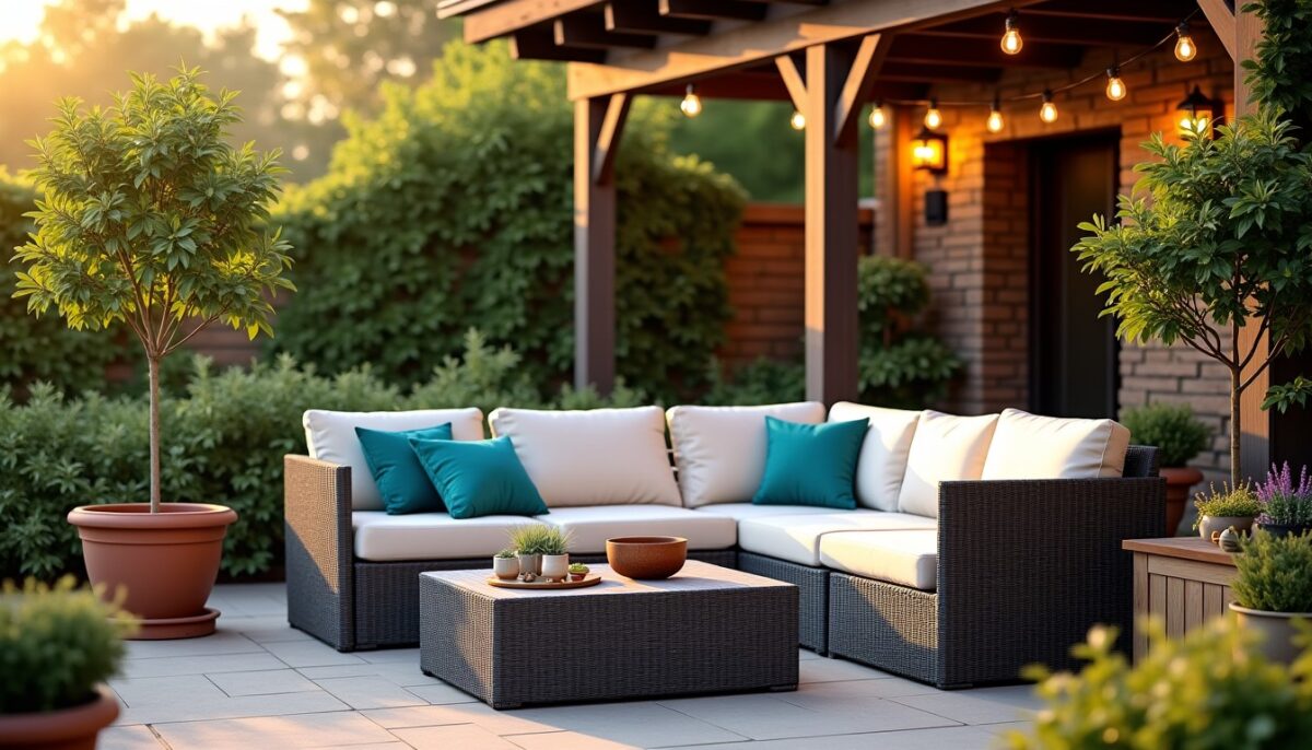 Mobilier, plantes et lumière : les secrets pour une décoration extérieure réussie